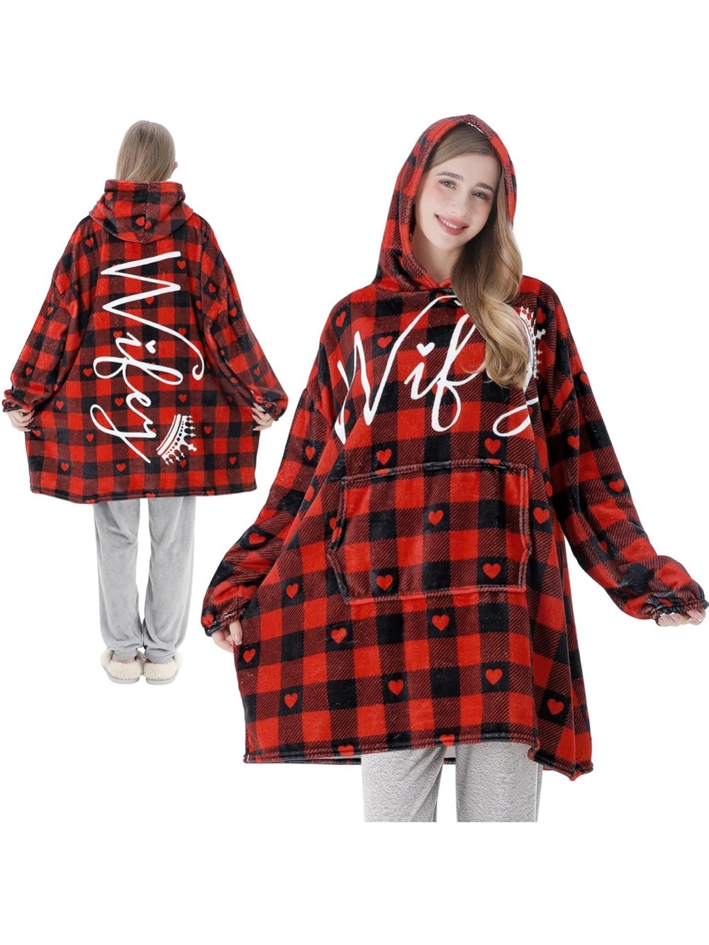 Wearable Blanket Hoodie for Women.